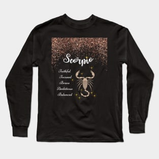 Scorpio. Zodiac Sign Astrology Tshirt Long Sleeve T-Shirt